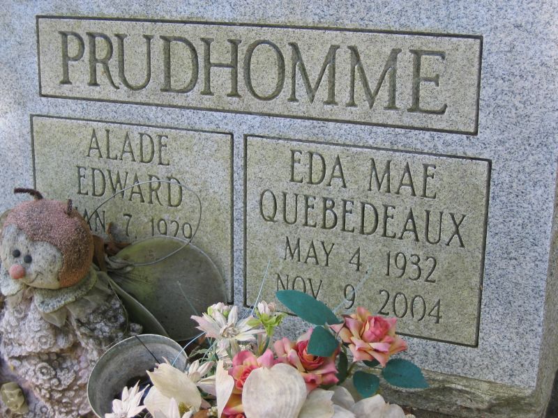 Alade Edward Prudhomme and Eda Mae Quebedeaux