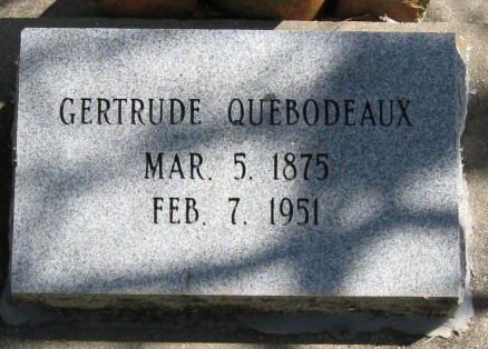 Gertrude Quebodeaux